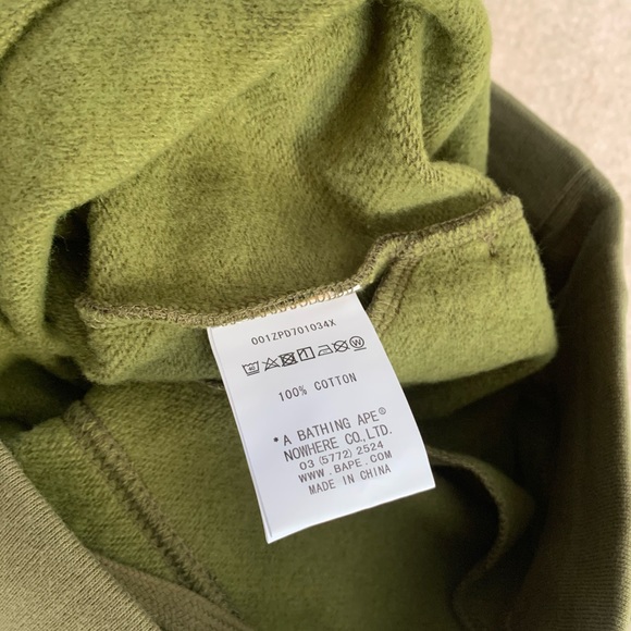 Bape / A Bathing Ape Green Shark Size Small - Picture 5 of 7